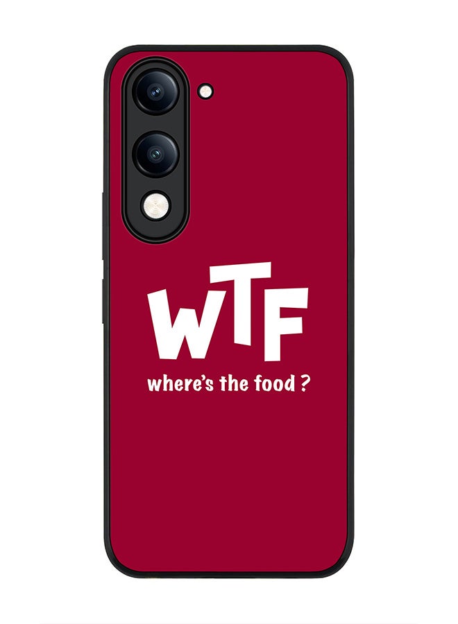 For vivo Y29s 5G / Y19s 5G Case,Slim fit Camera Protection, Shockproof Thin Phone cover  - Where's the food?